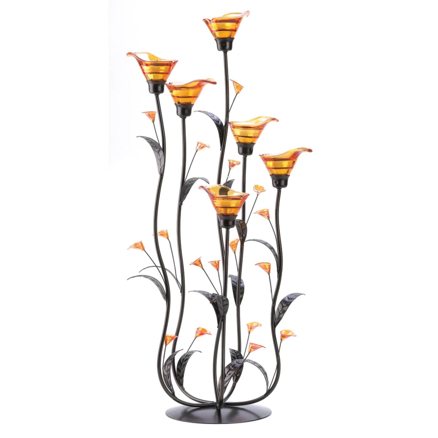 Amber Calla Lily Candleholder image 1