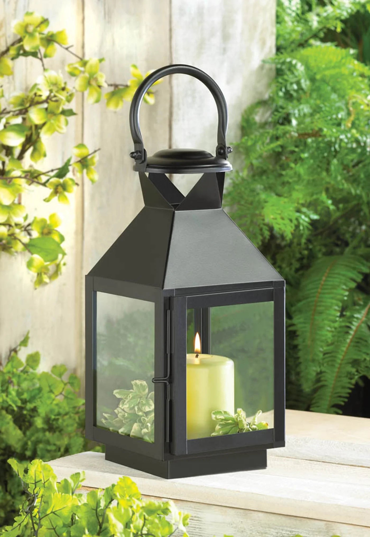 Black Revere Medium Candle Lantern image 2