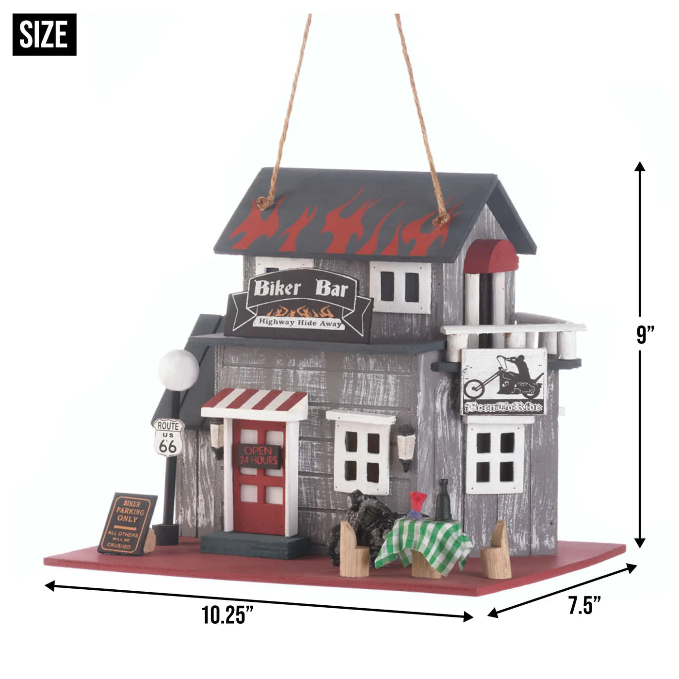 Route 66 Biker Bar Birdhouse image 4