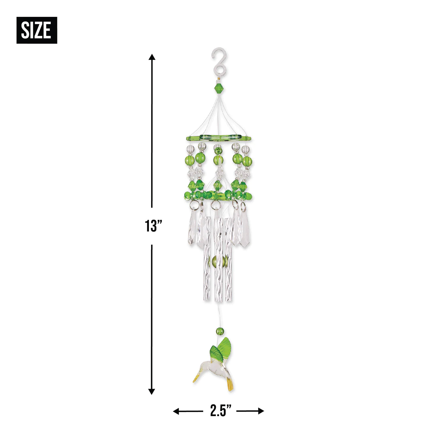 Green Hummingbird Wind Chimes image 3