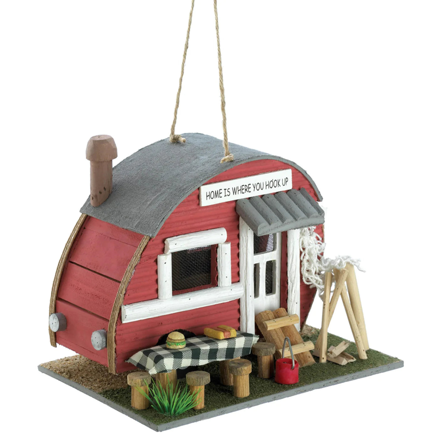 Red Trailer Birdhouse image 1