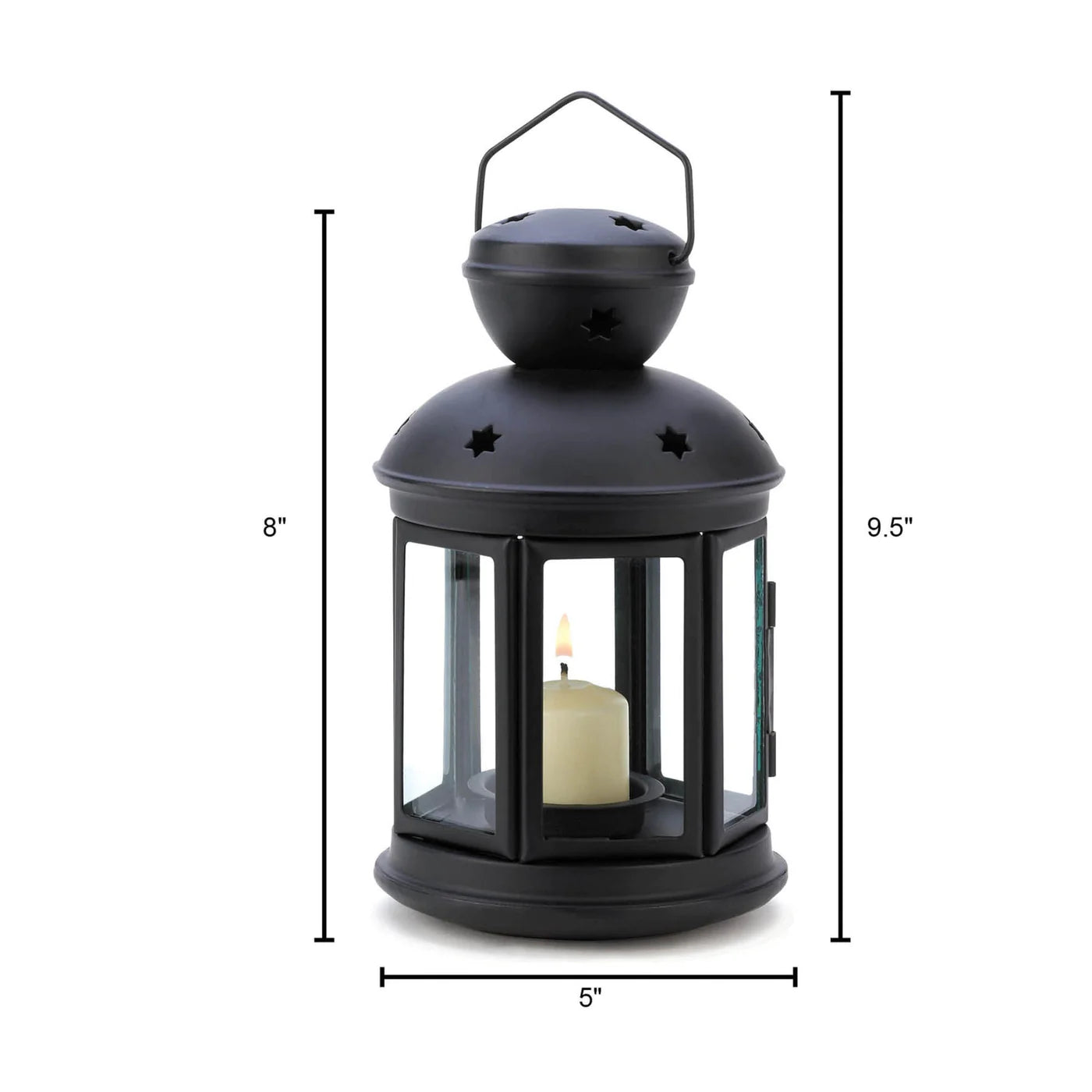 Black Colonial Candle Lamp image 3