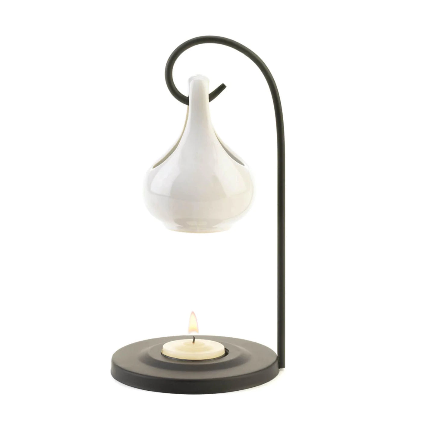 White Tear Drop Oil Warmer image 0