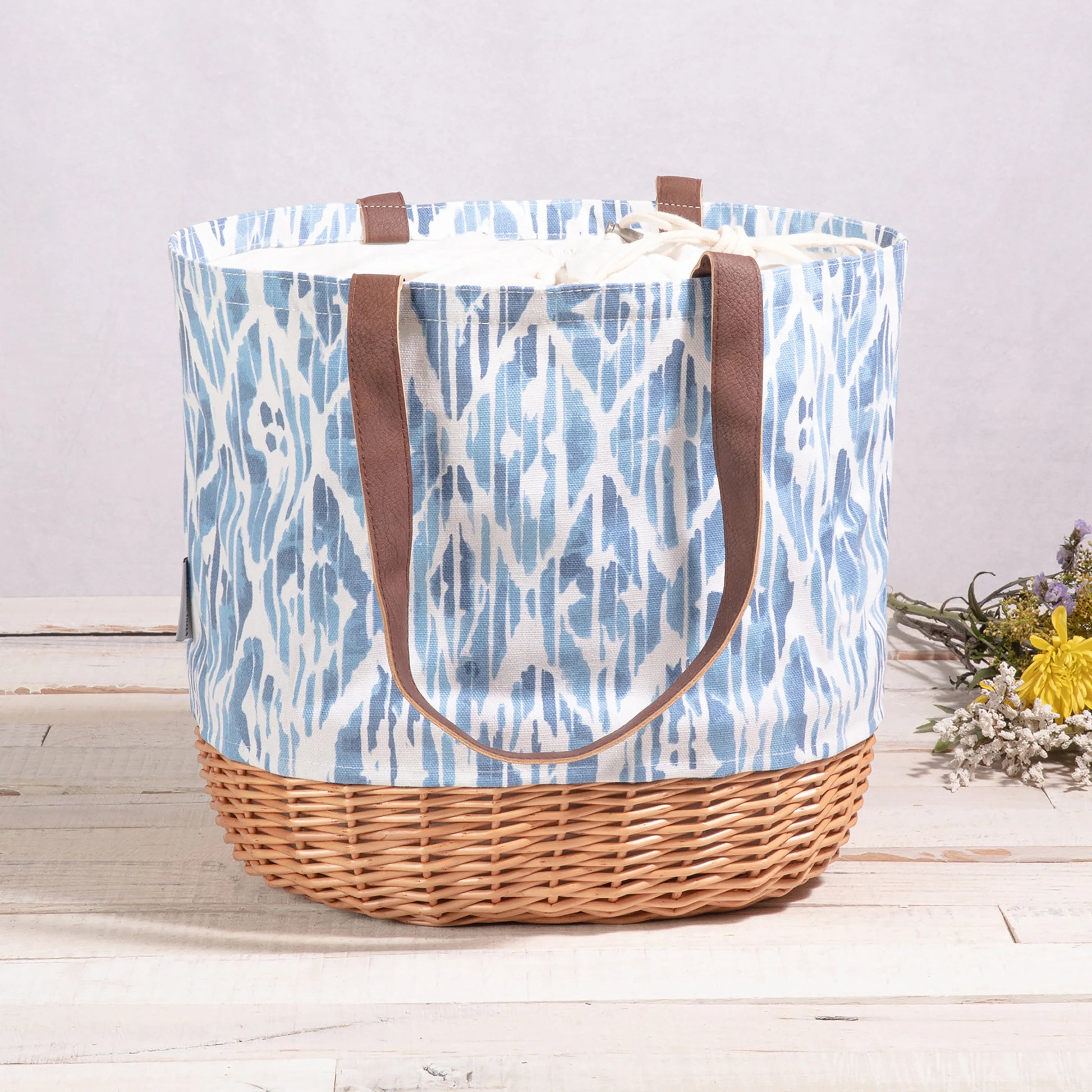 Coronado Canvas and Willow Basket Tote image 14