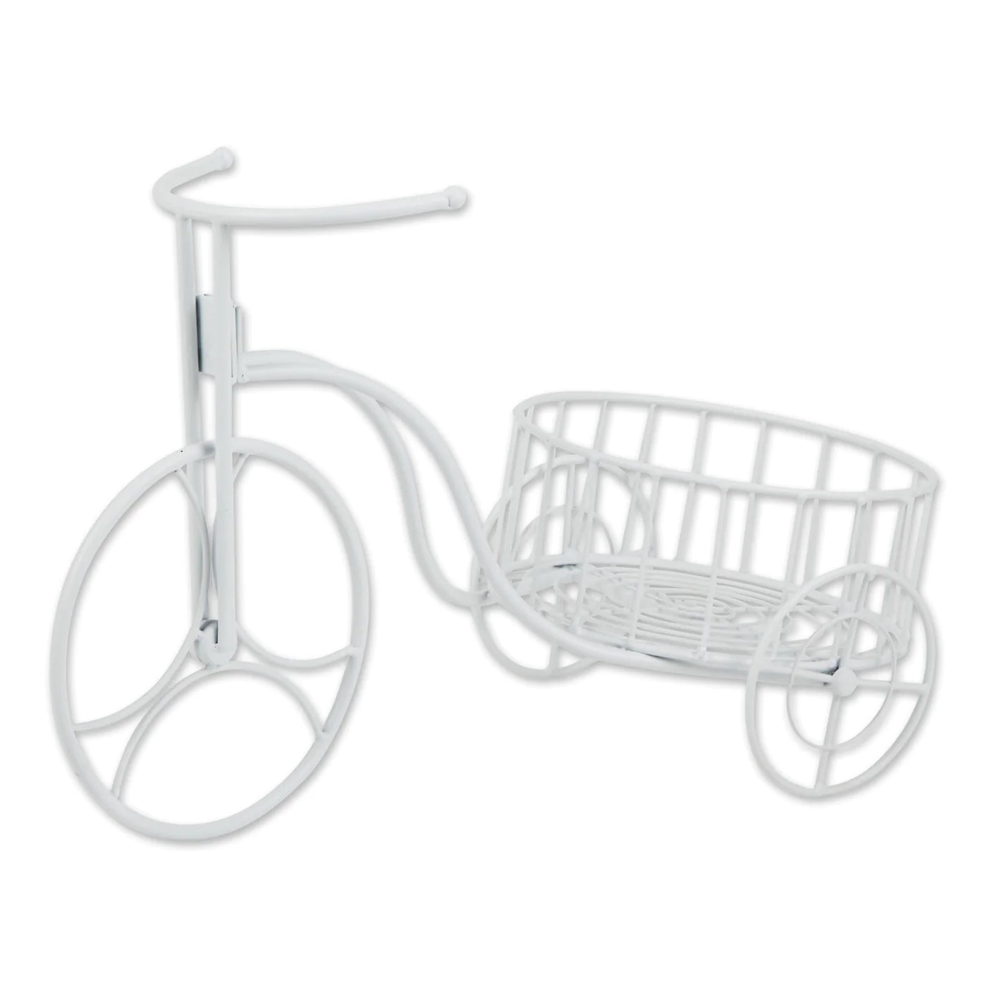 White Tricycle Plant Display image 1