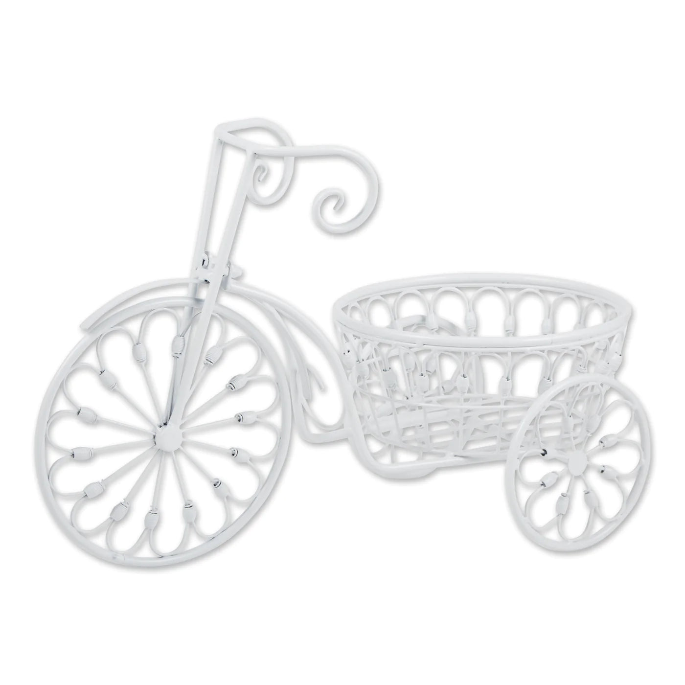 White Bicycle Planter image 0