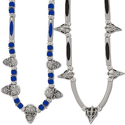 New Industrial Tribal Biker Skull Necklaces image 0