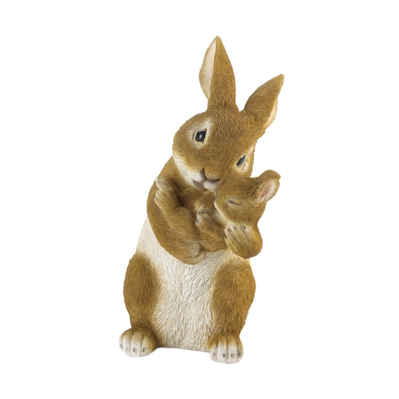 Mom and Baby Rabbit Figurine image 1