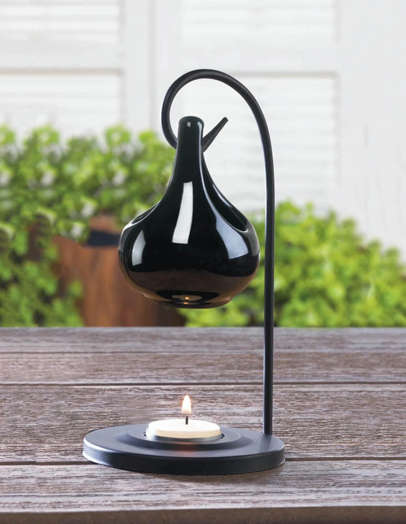 Black Tear Drop Oil Warmer image 2