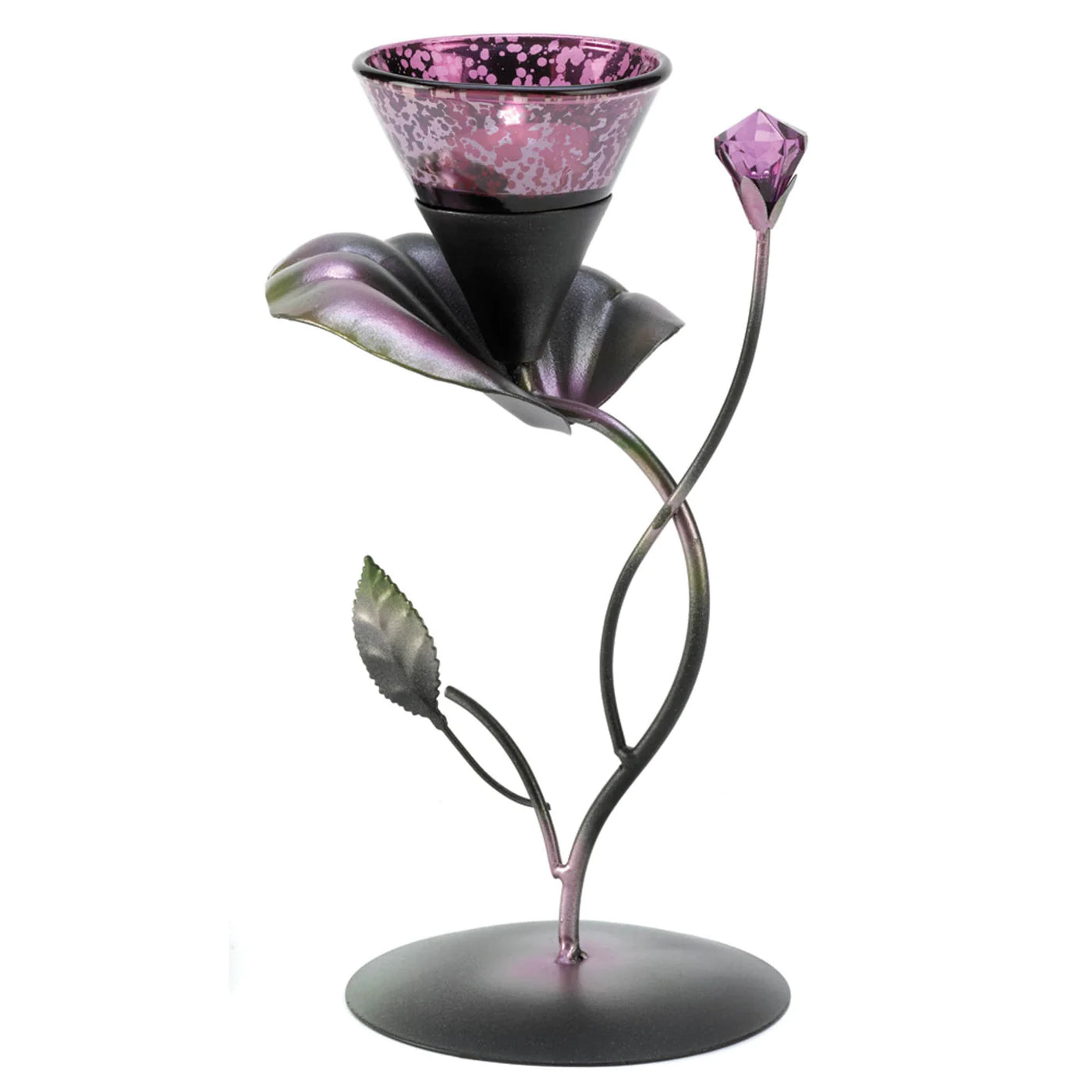 Lilac Lilly Pad Tealight Holder image 0