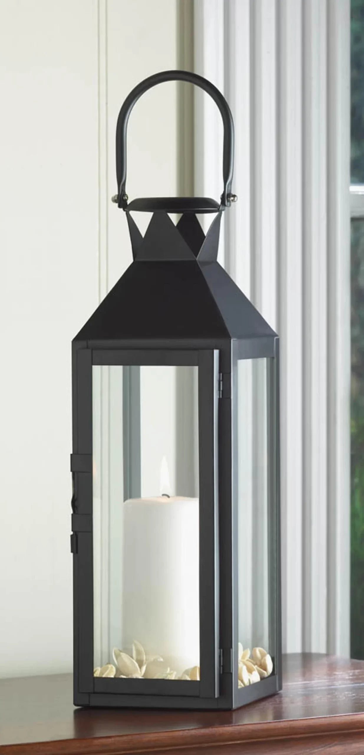 Black Manhattan Candle Lantern image 3
