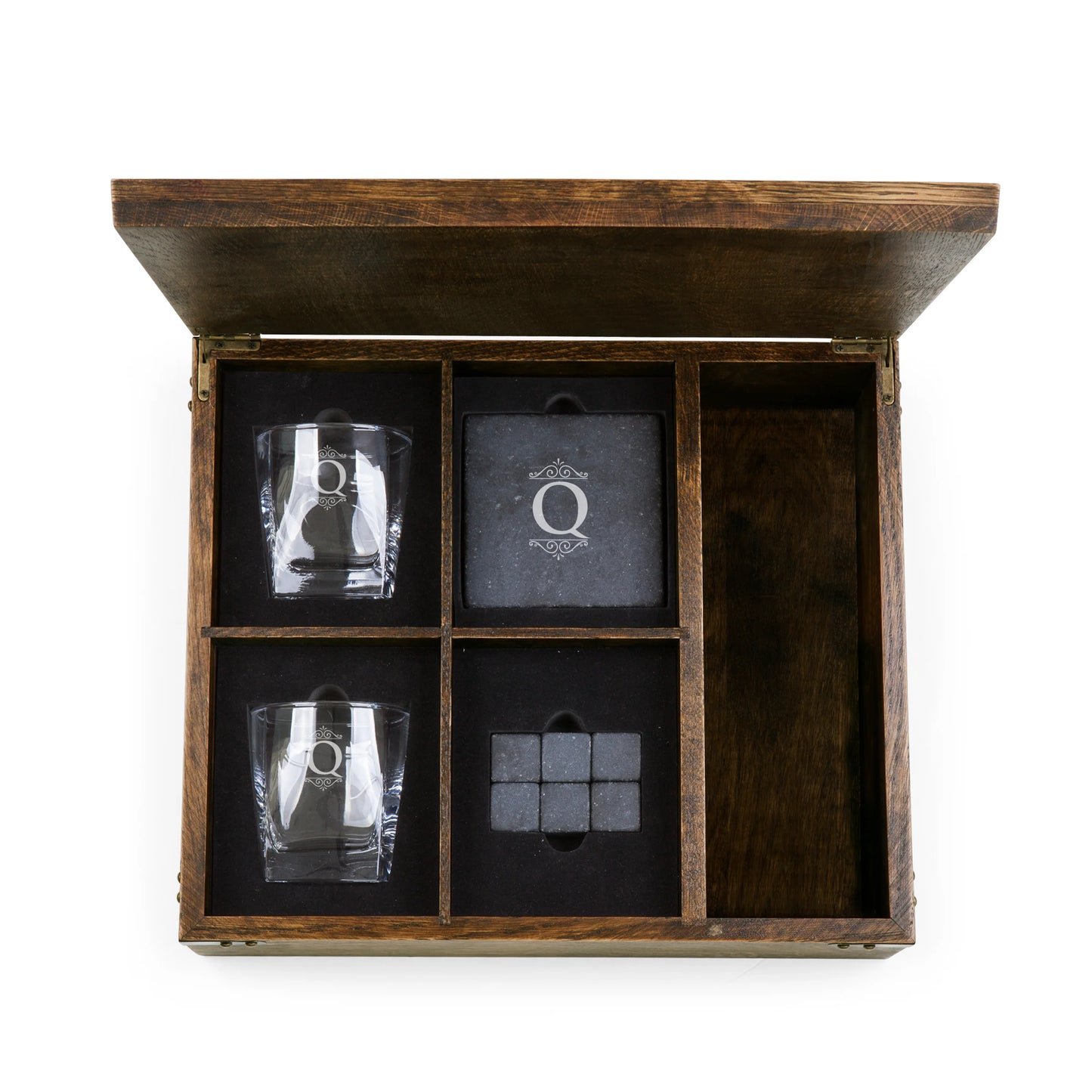 Monogram - Whiskey Box Gift Set