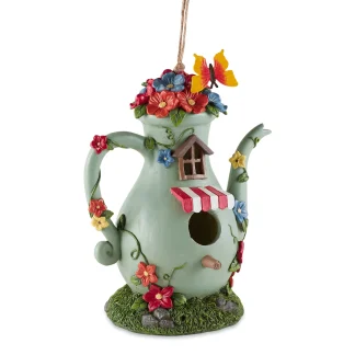 TALL TEAPOT BIRDHOUSE