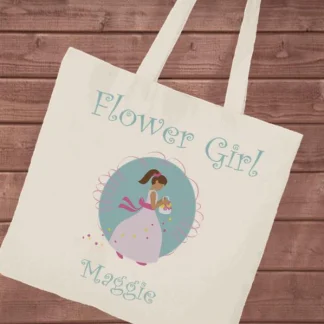 Personalized Canvas Tote - Flower Girl