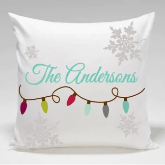 Holiday Throw Pillows - Christmas Lights