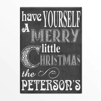 Holiday Canvas Sign - Merry Little Christmas