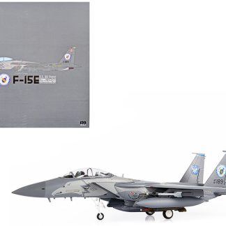 Brand new 1/72 scale diecast model of F-15E U.S. Air Force Strike Eagle Fighter Aircraft "4th Fighter Wing, 2017 75th Anniversary" with Display Stand Limited Edition to 700 pieces Worldwide die cast model by JC Wings.