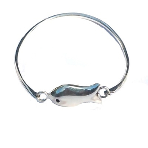 New Sterling Silver 925 Bracelet with fish