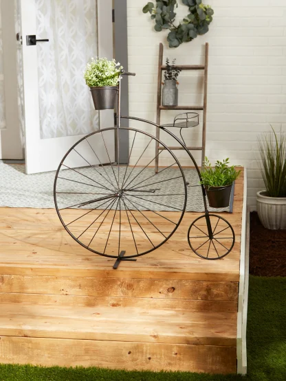 OLD-FASHIONED BICYCLE PLANT STAND