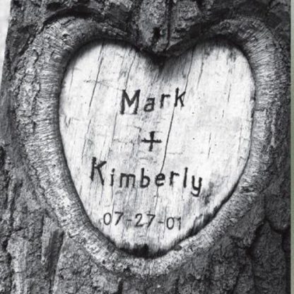 Everlasting Love Tree Carving Canvas