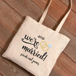 Personalized Tote Bag - We're Married