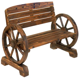 WAGON WHEEL BENCH