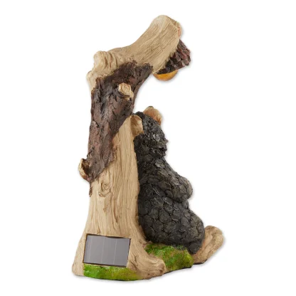 Black Bear Solar Statue - Image 3