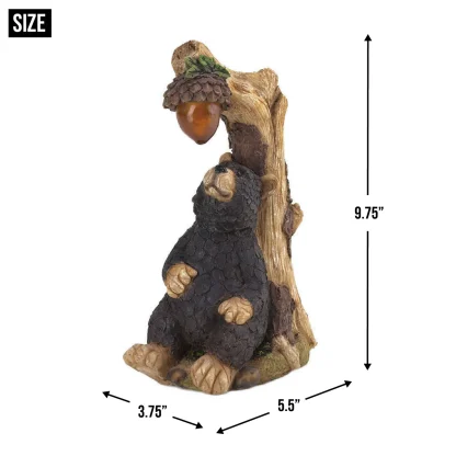 Black Bear Solar Statue - Image 7