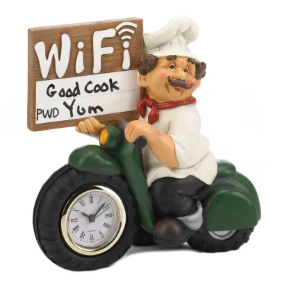 Chef w/WIFI Sign and Clock - Image 3
