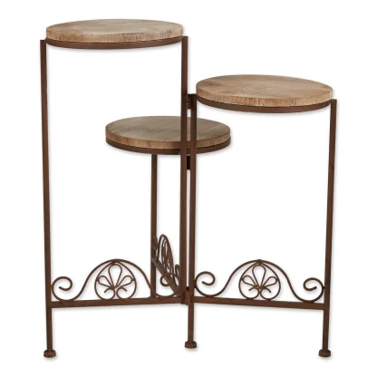 Rustic Triple Planter Stand - Image 4