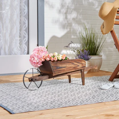 Country Flower Cart Planter - Image 5
